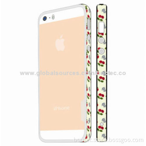 Soft Transparent TPU Bumpers for iPhone 5S, Any Colorful Patterns
